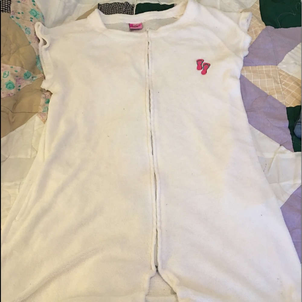 COPY - White terry beach cover up